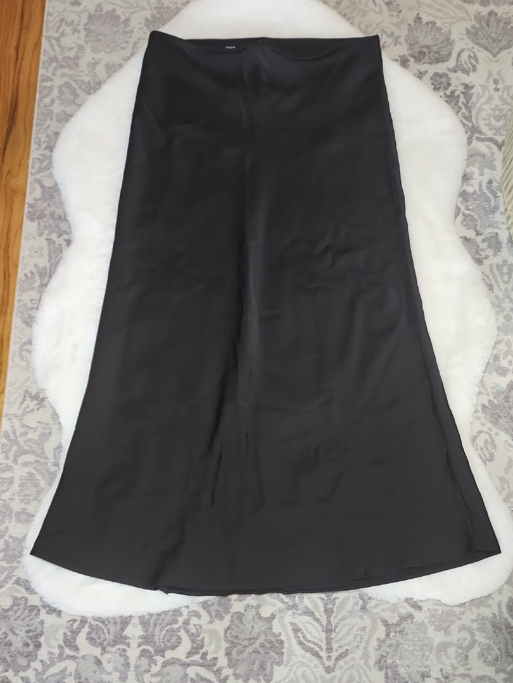Zara Black Maxi A-Line Skirt